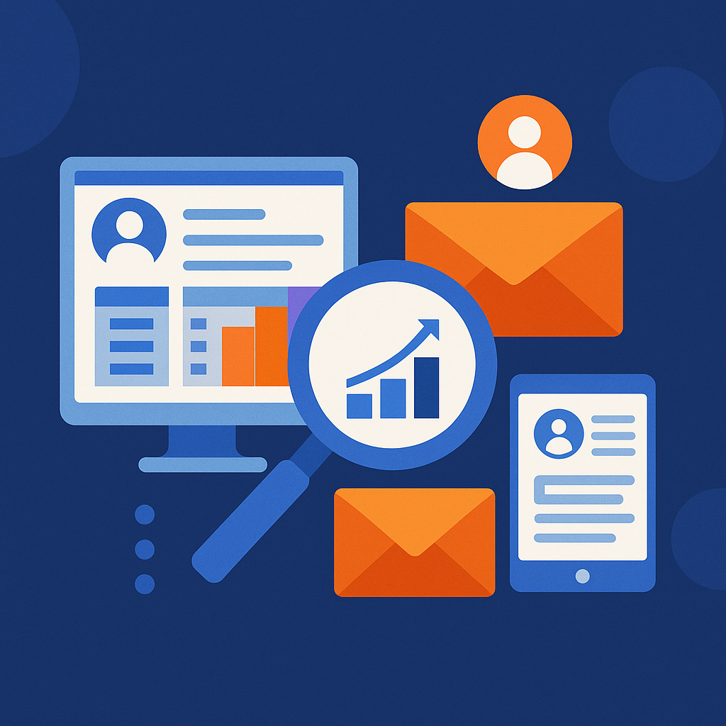 Independent F&I agent analyzing sales leads on a laptop using VelociFi tools to identify dealership prospects and generate new accounts.